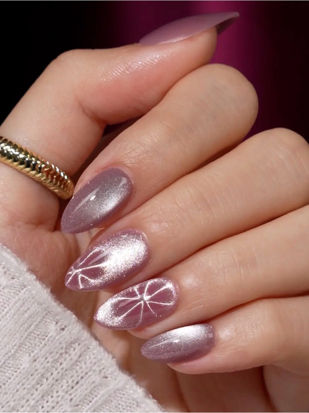 A497 Shimmery Pink Pearl Nail Polish Set - Women Makeup